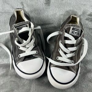 Converse Kids' Charcoal Sneakers